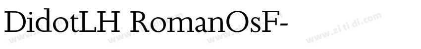 DidotLH RomanOsF字体转换